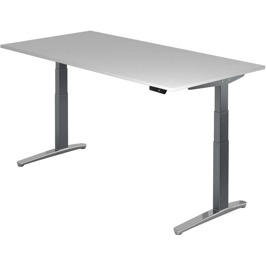 Schreibtisch Office grau Holzwerkstoff B 200 T 100 cm