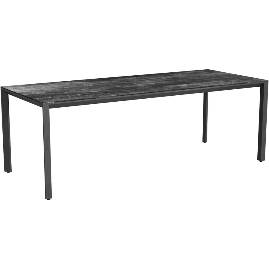 Gartentisch Tropea Schwarz matt / Dark Night Keramik/Stahl pulverbeschichtet B 220 T 90 cm - Möbel Konfigurator: Traummöbel individuell