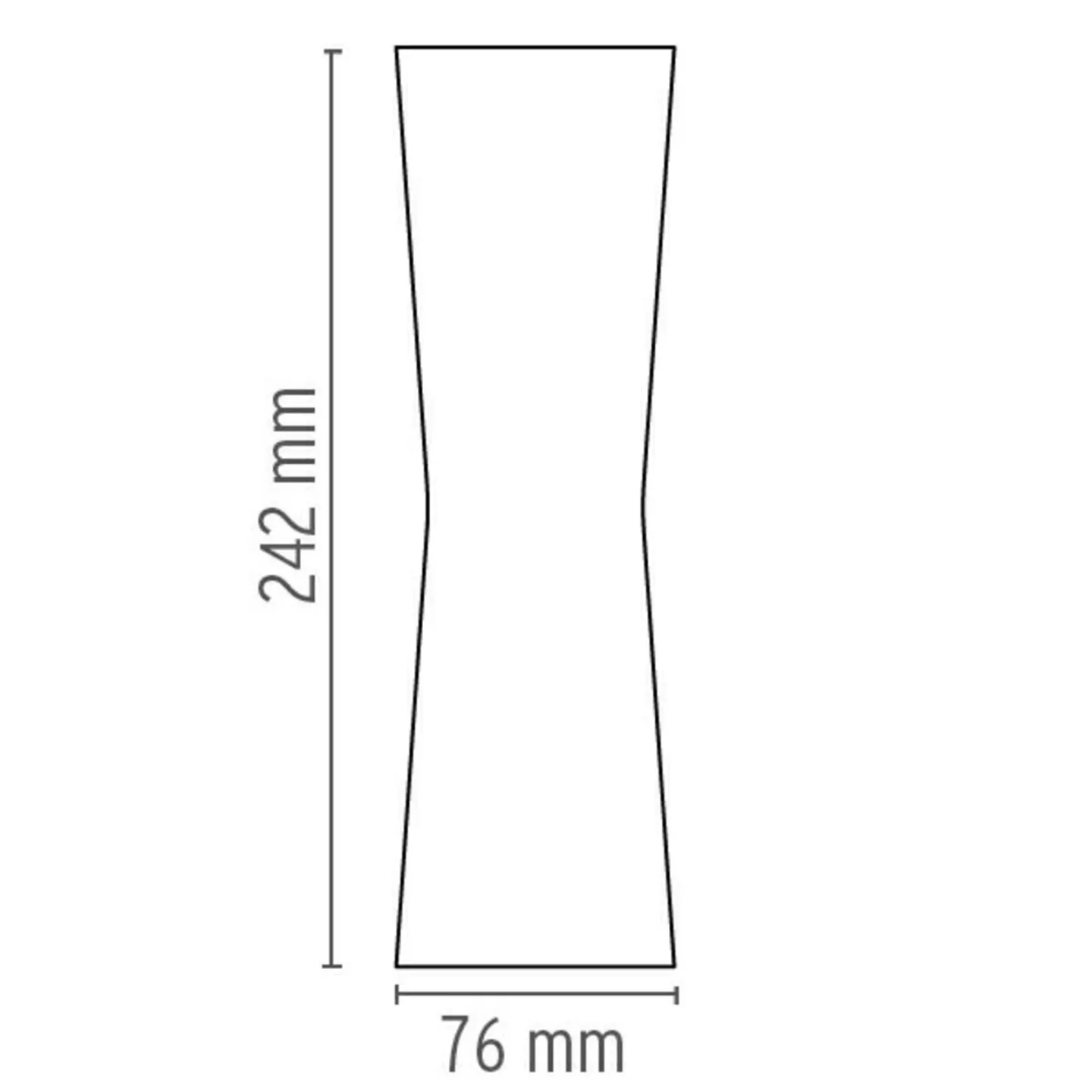 Clessidra 20°+20° Wandleuchte Weiß - Flos - Wohnzimmer - Metall