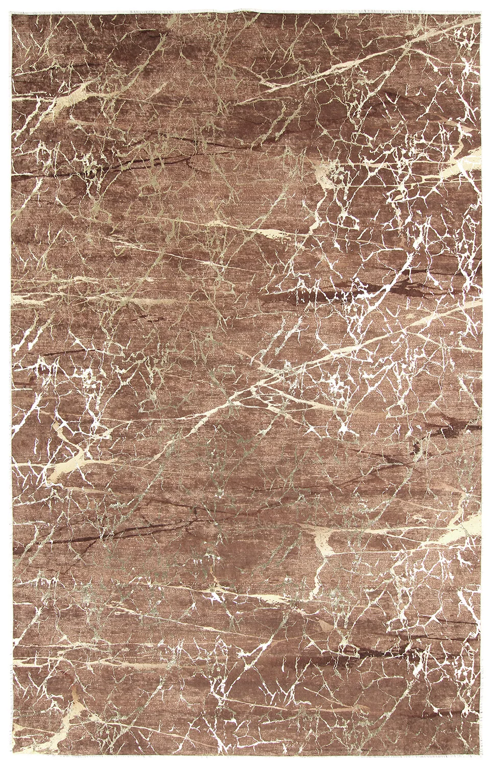 Wilton-teppe - Alden (brun/gull) (Størrelse: 200 x 280 cm)