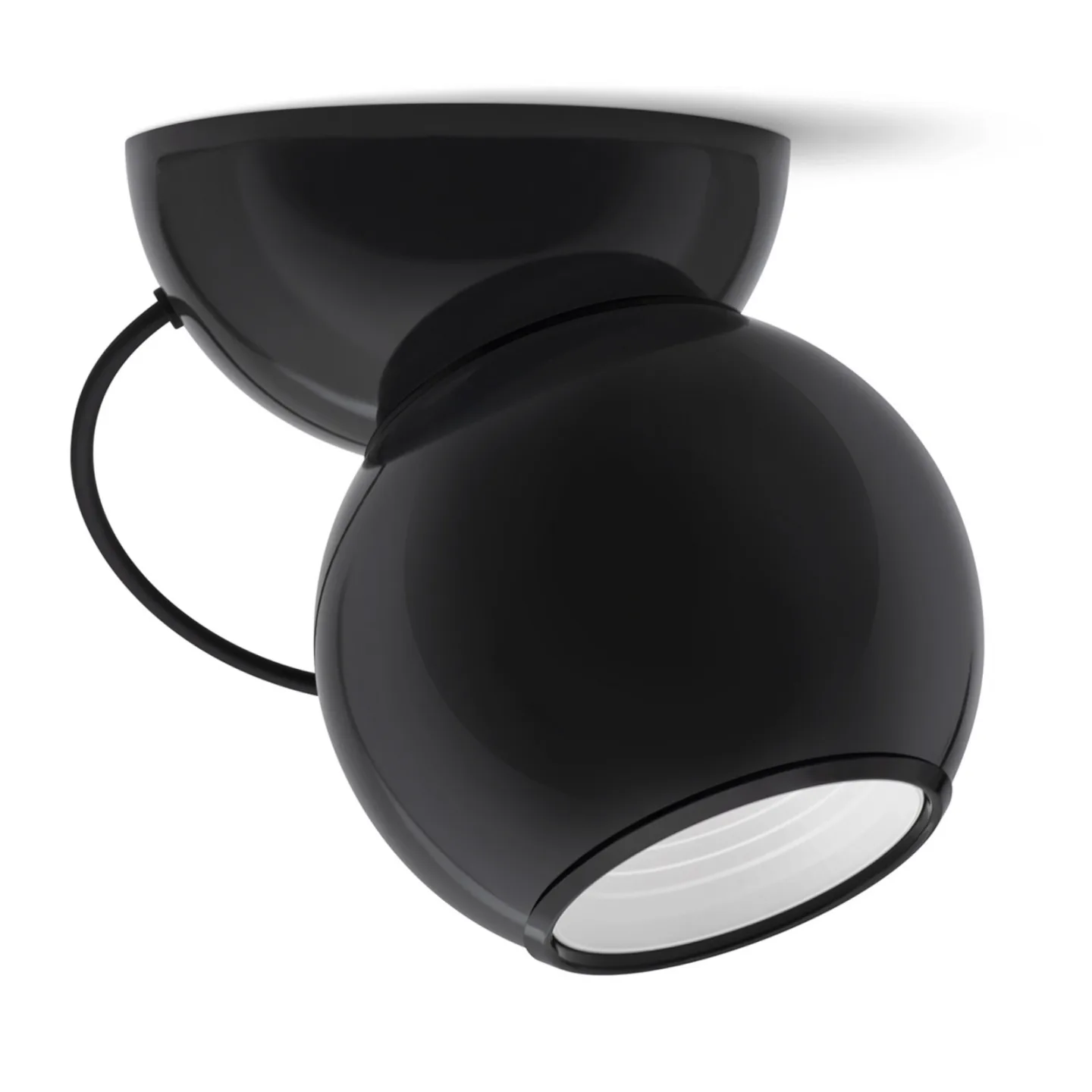 Gravitino LED-Deckenleuchte, schwarz, drehbar - Stilnovo - Wohnzimmer - Design - Metall - Einflammig