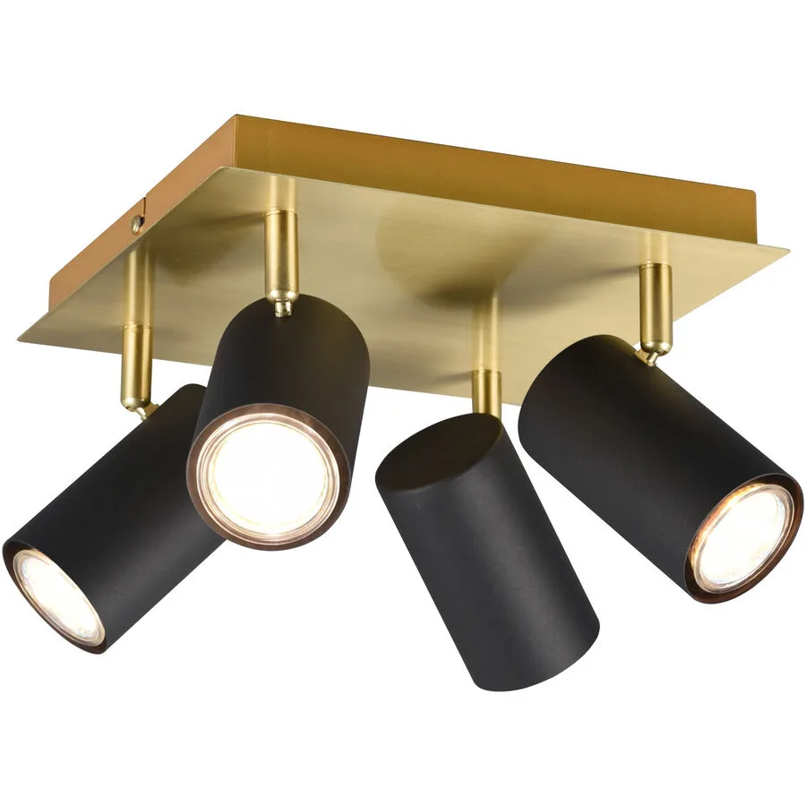 Spot Manste Gold/Schwarz Metall 24 cm 15 cm - Farbe: schwarz-gold