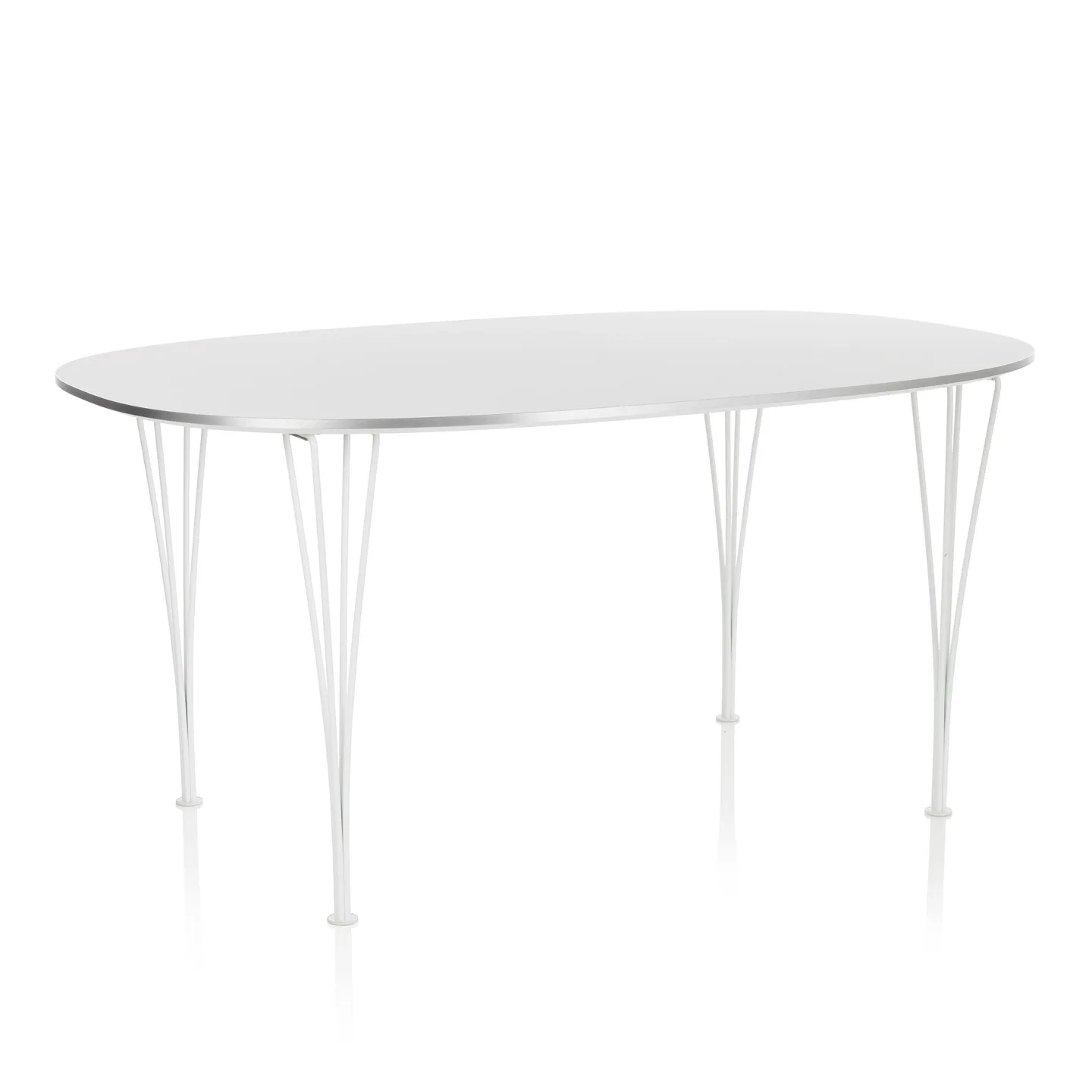 Fritz Hansen - Superellips B614 – 240x120 cm Grey/Warm Graphite - Matbord - Arne Jacobsen,Bruno Mathsson,Piet Hein - Grå - Metall/Trä