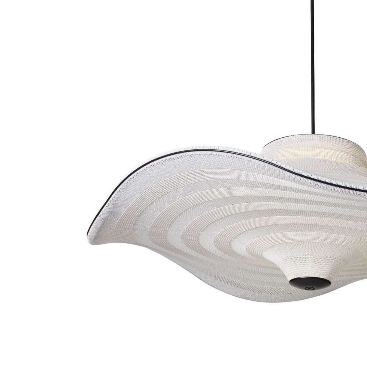 Flying Ø96 LED Pendel Ivory White - Made By Hand - Soverom - Stoff / Tekstil