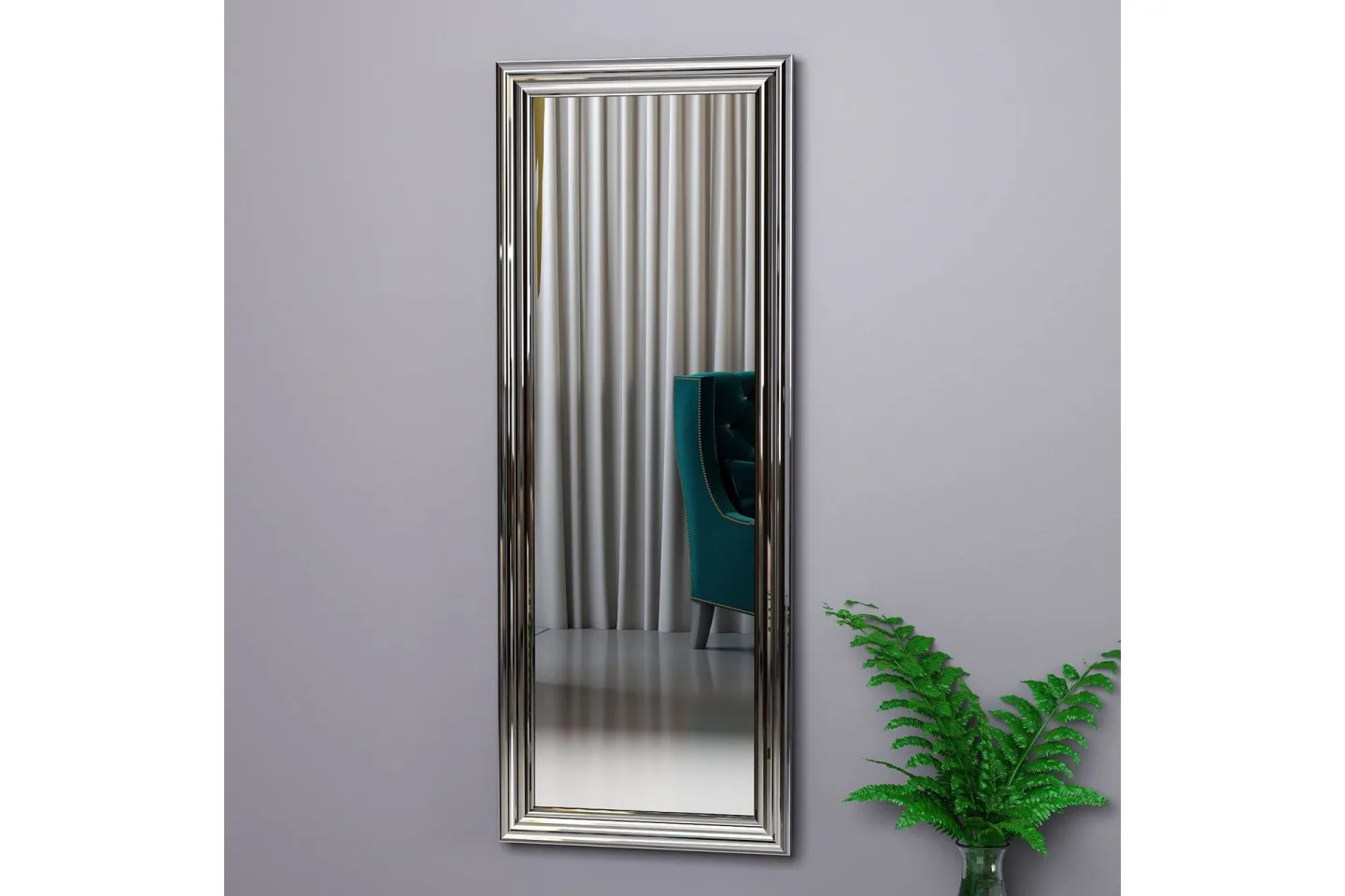 Rube Spegel 40 cm Rektangulär - Silver