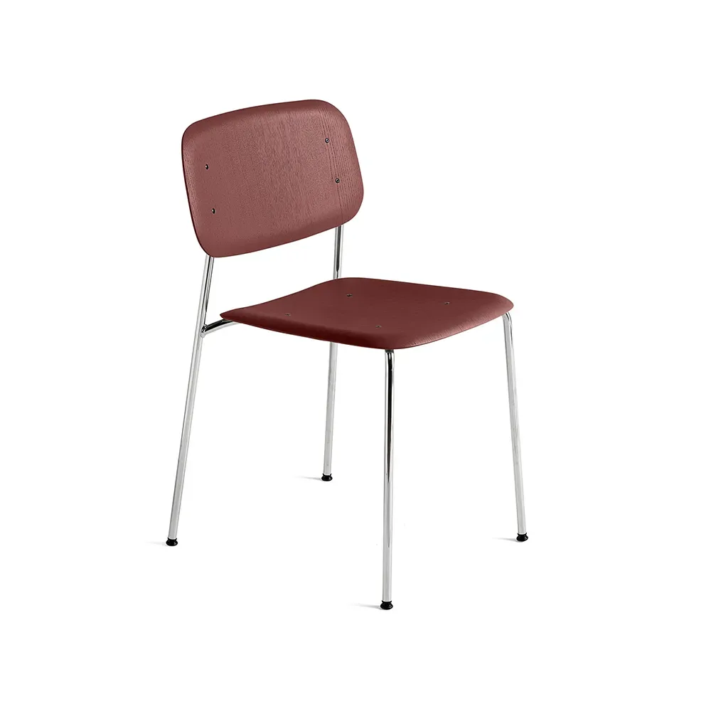 HAY Soft Edge 40 Stuhl Fall red-Chromgestell