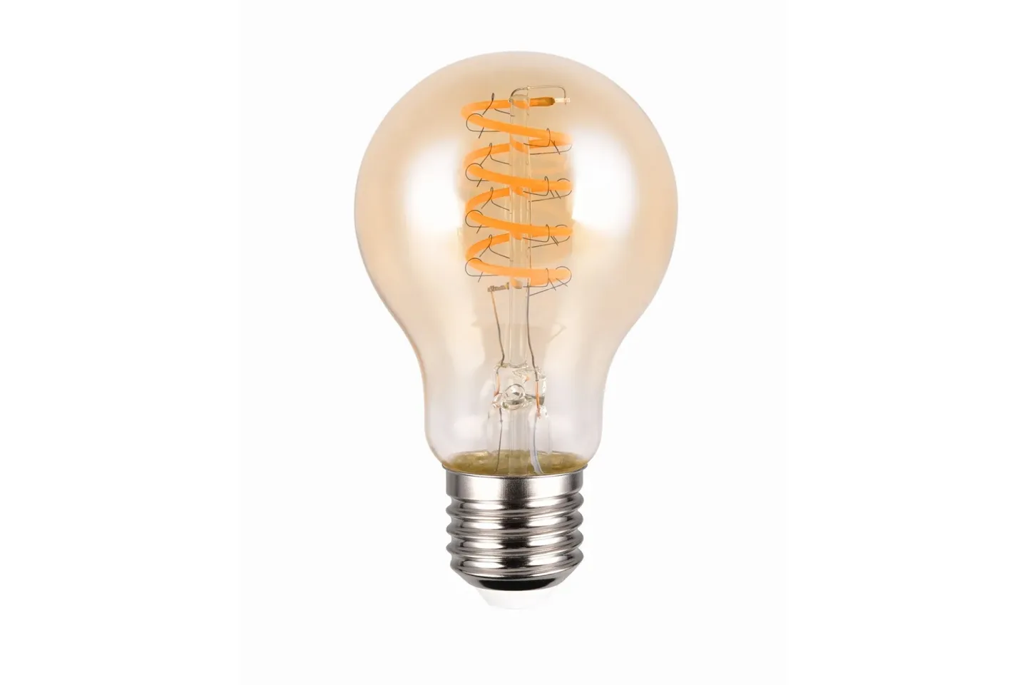 LK LED E27 filament classic 7W 400lm 1800K brun switch dimmer -