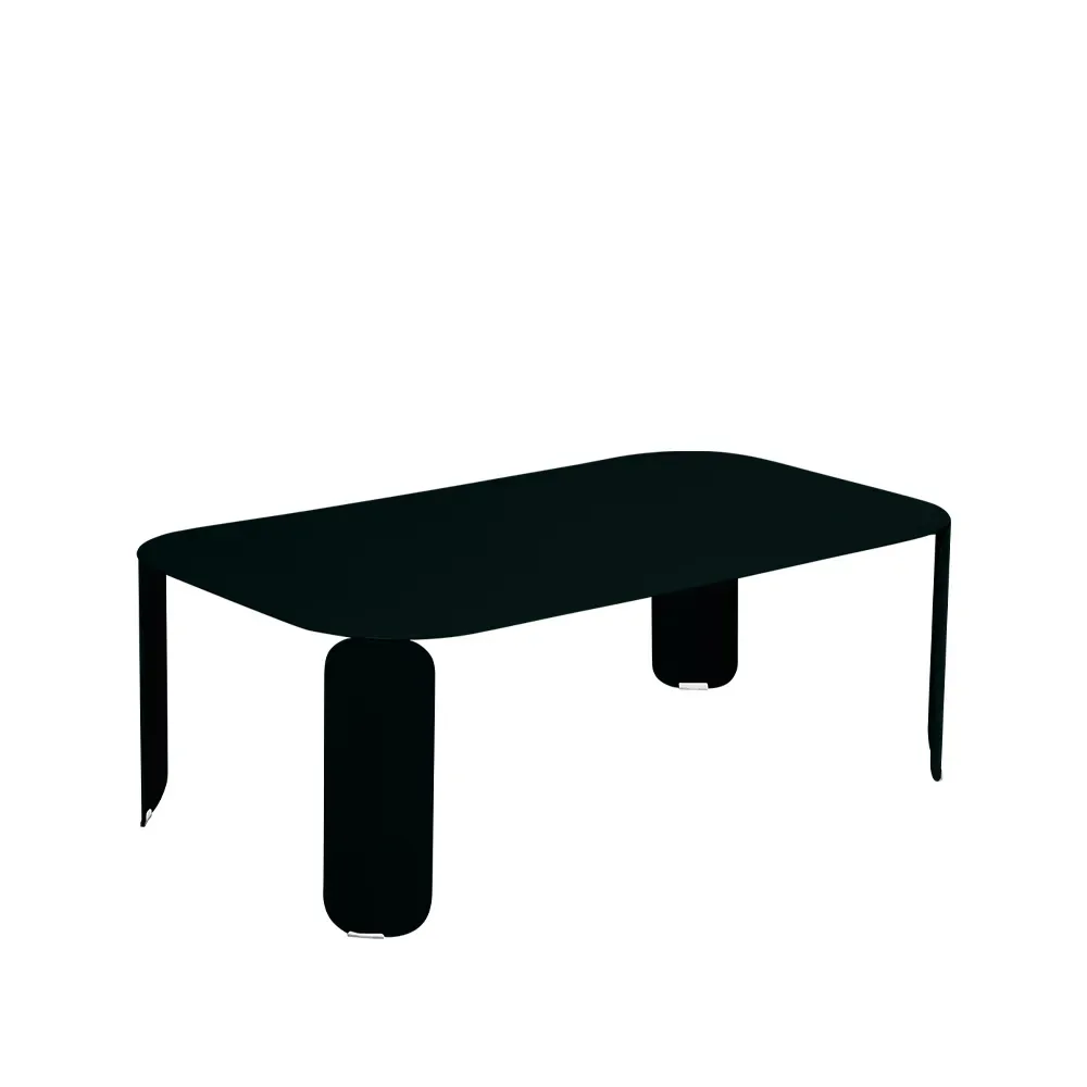 Fermob Bebop bord 120x70 cm Liquorice (svart), h.42 cm