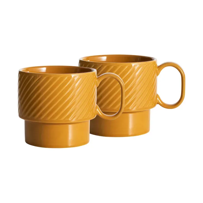 Sagaform Coffee & More Teetasse 2er-Pack Gelb