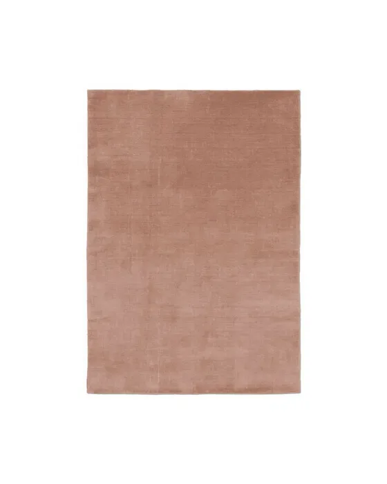 Solid tæppe rosa
