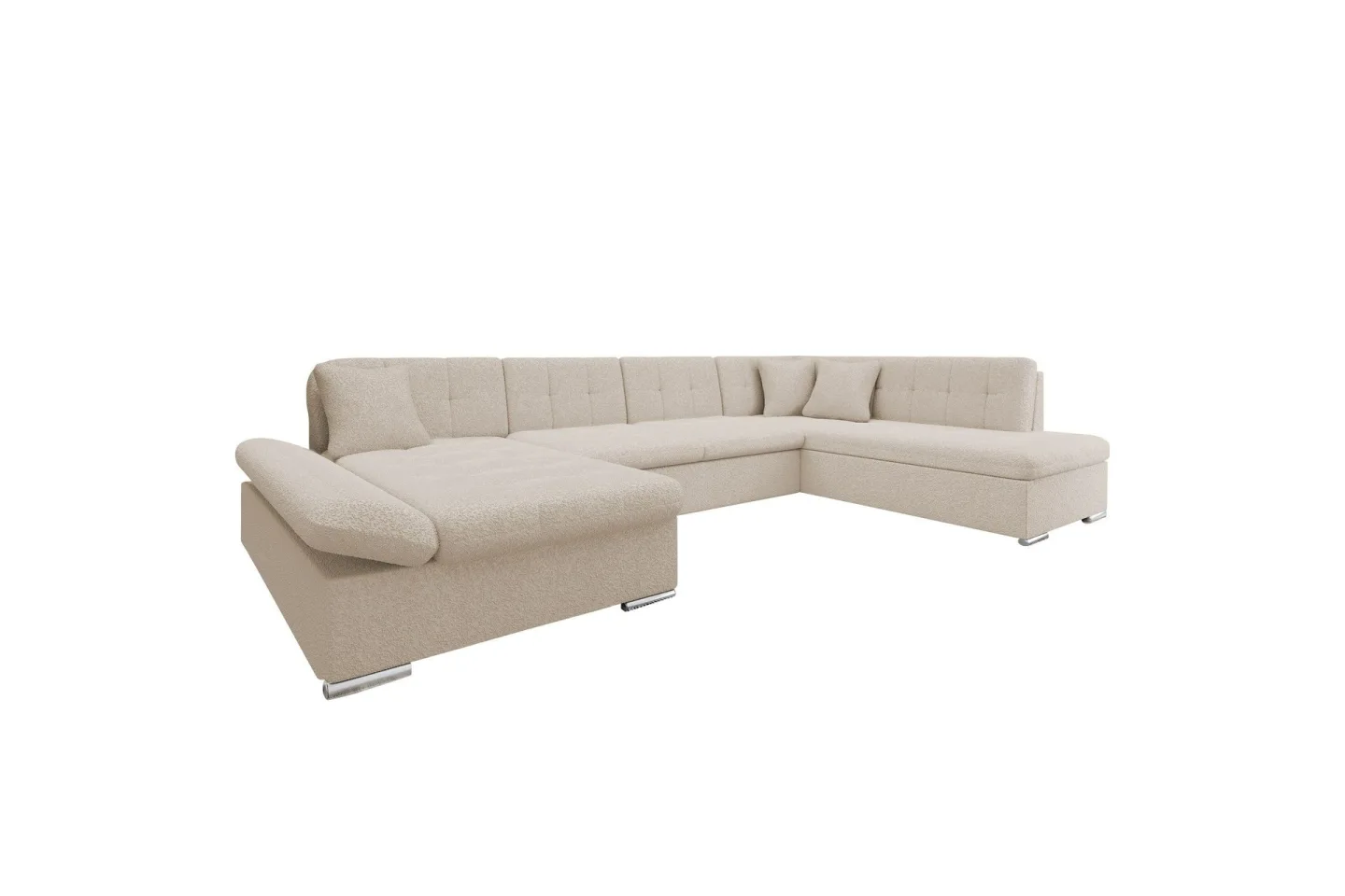 Zumar Soffa med Divan och Schäslong 4-sits - Beige