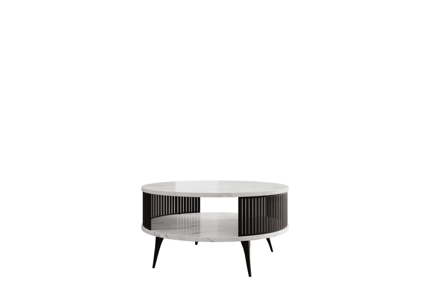 Galia Soffbord 75 cm - Svart/Vit