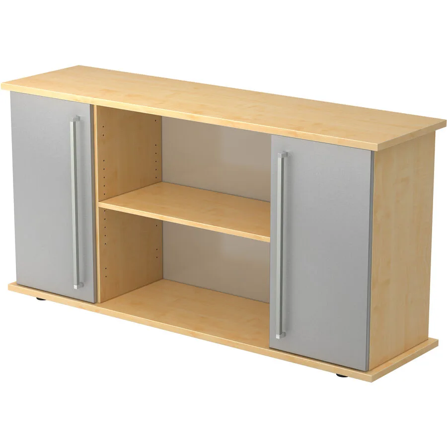 Sideboard Office Silber, Ahorn Holzwerkstoff B 166.1 H 84 cm