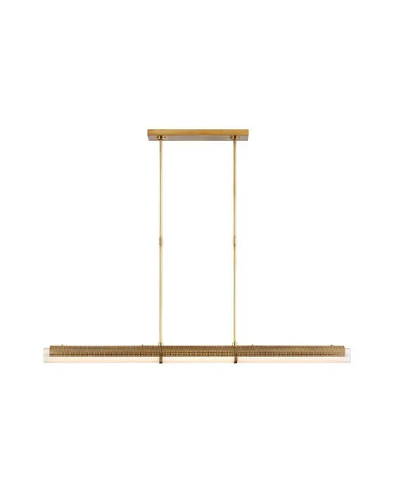Precision Linear Chandelier Antique Brass Large