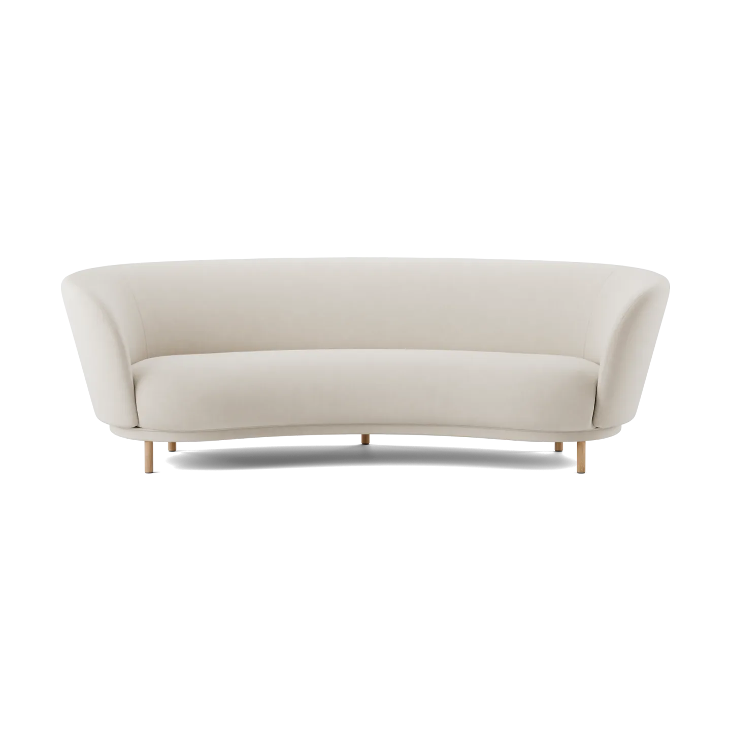 Massproductions Dandy 3-sits soffa Natural oak-Linara 05 Porridge