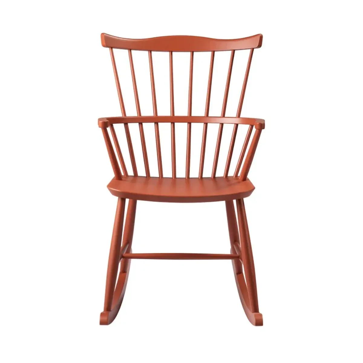 FDB Møbler J52G Schaukelstuhl Brick red