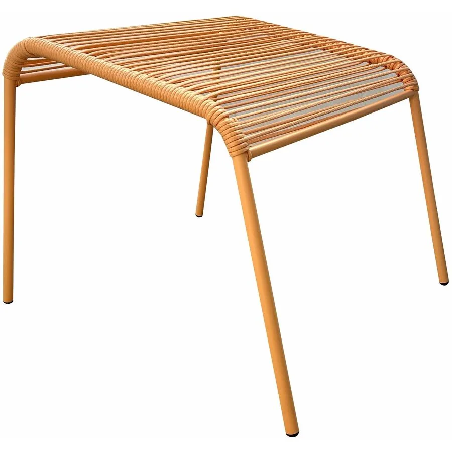 Hocker Caja orange Kunstrattan H 42 cm
