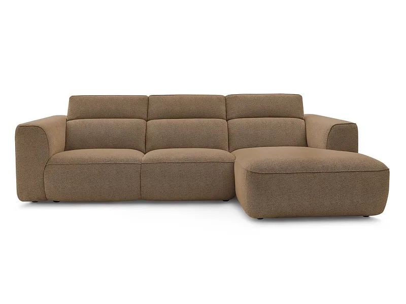 Ecksofa BOBOCHIC WILLIAM Stoff chiniert orange