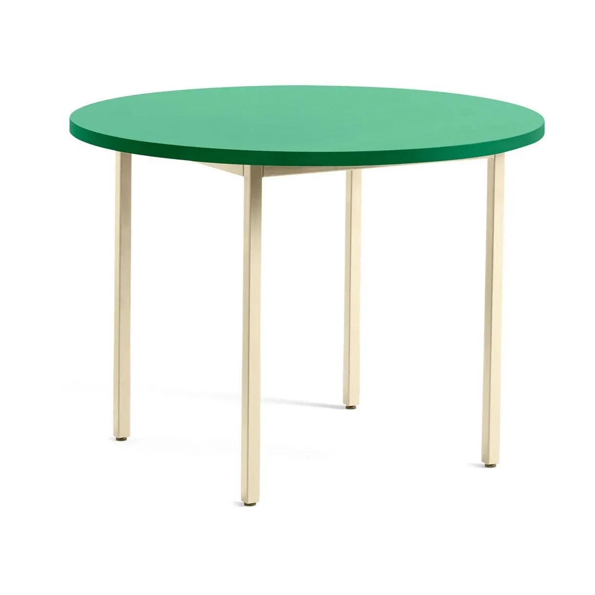 HAY Two-Colour matbord Ø105 cm Ivory-green mint