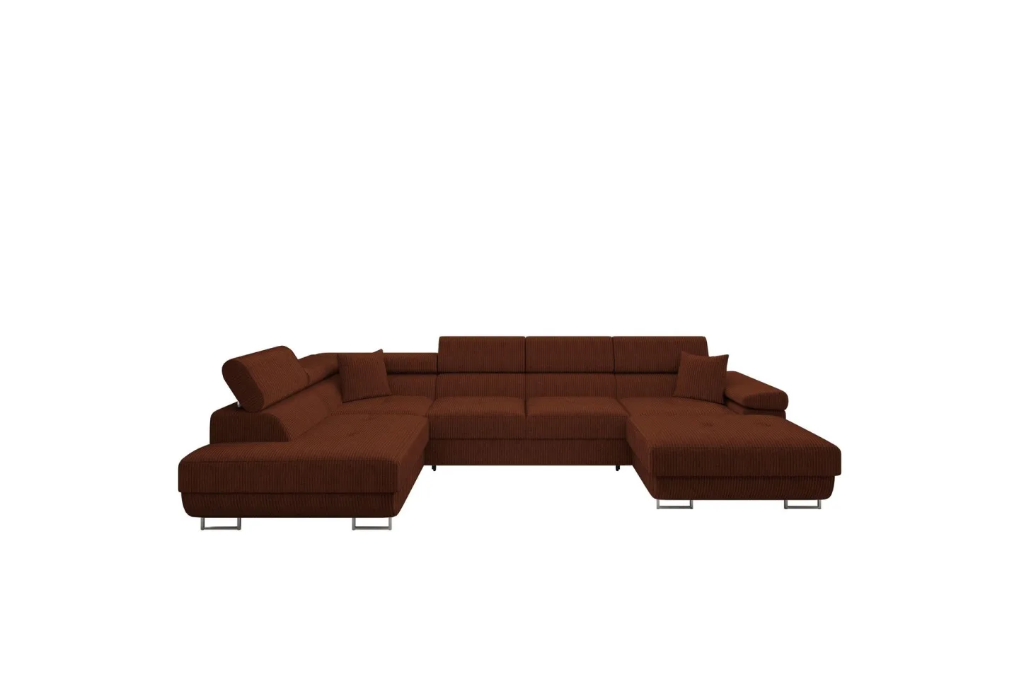 Gabina Soffa med Divan och Schäslong 4-sits - Brun