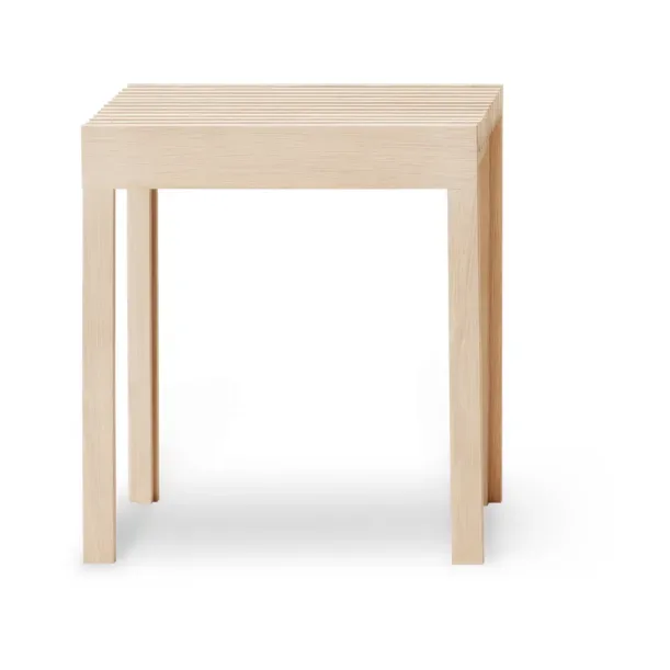 Form & Refine Lightweight Hocker 40x45 cm Weiße Eiche
