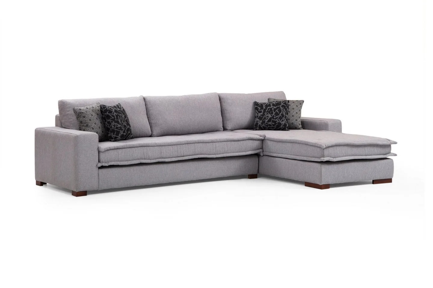 Mamerto Soffa m. Divan 4-sits - Ljusgrå