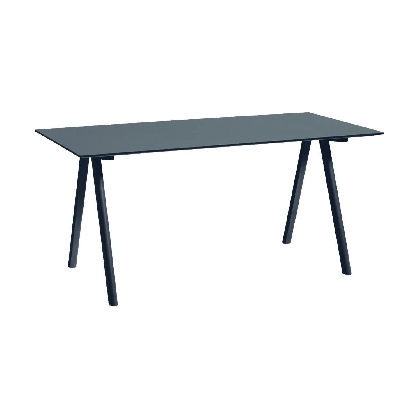 HAY CPH10 2.0 Schreibtisch 80x160 cm Smokey blue linoleum-Deep blue