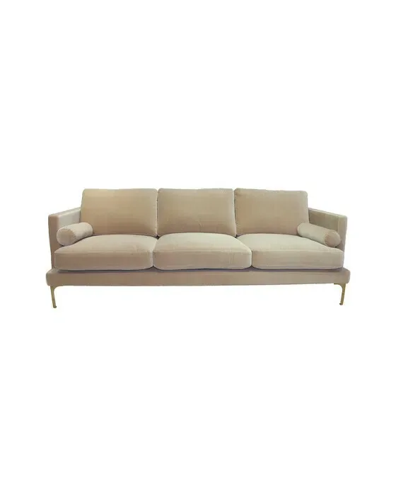 Bonham Sofa 3-seater Ivory/Brass