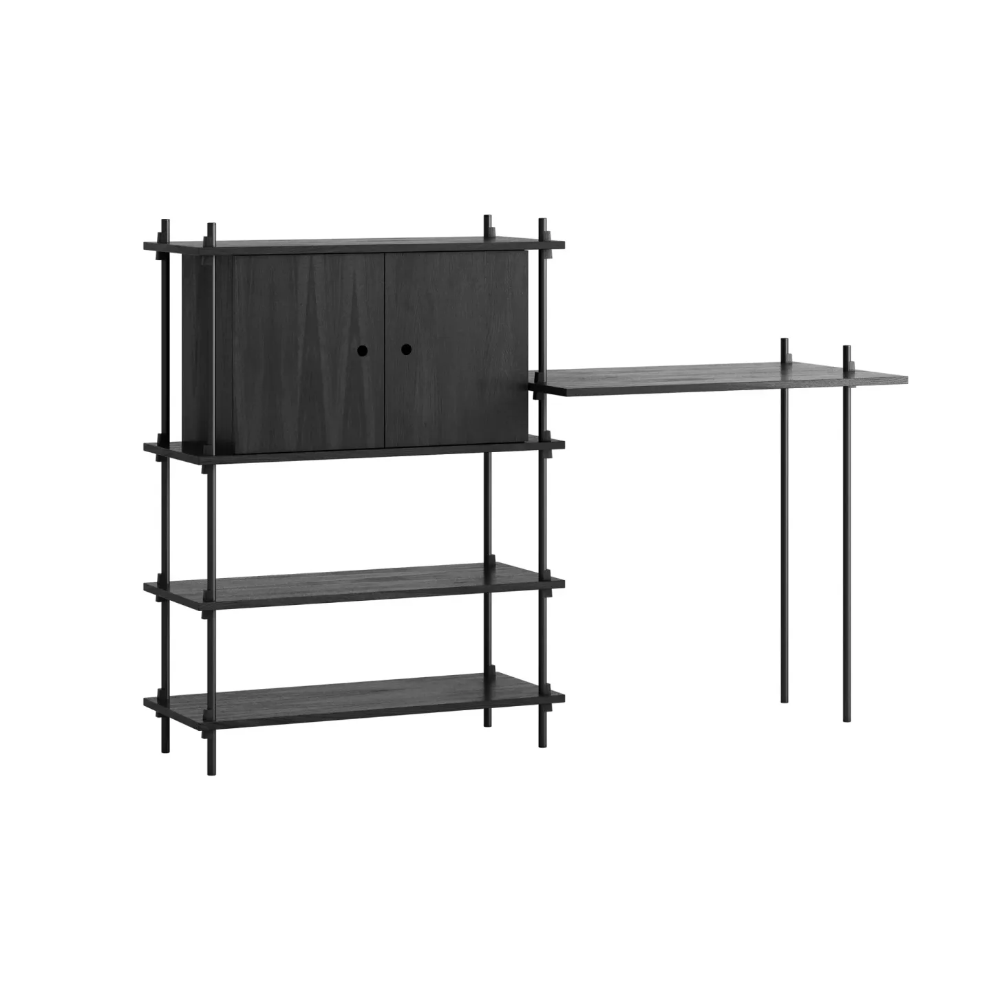 MOEBE Moebe shelving system s.115.2.D Schwarz