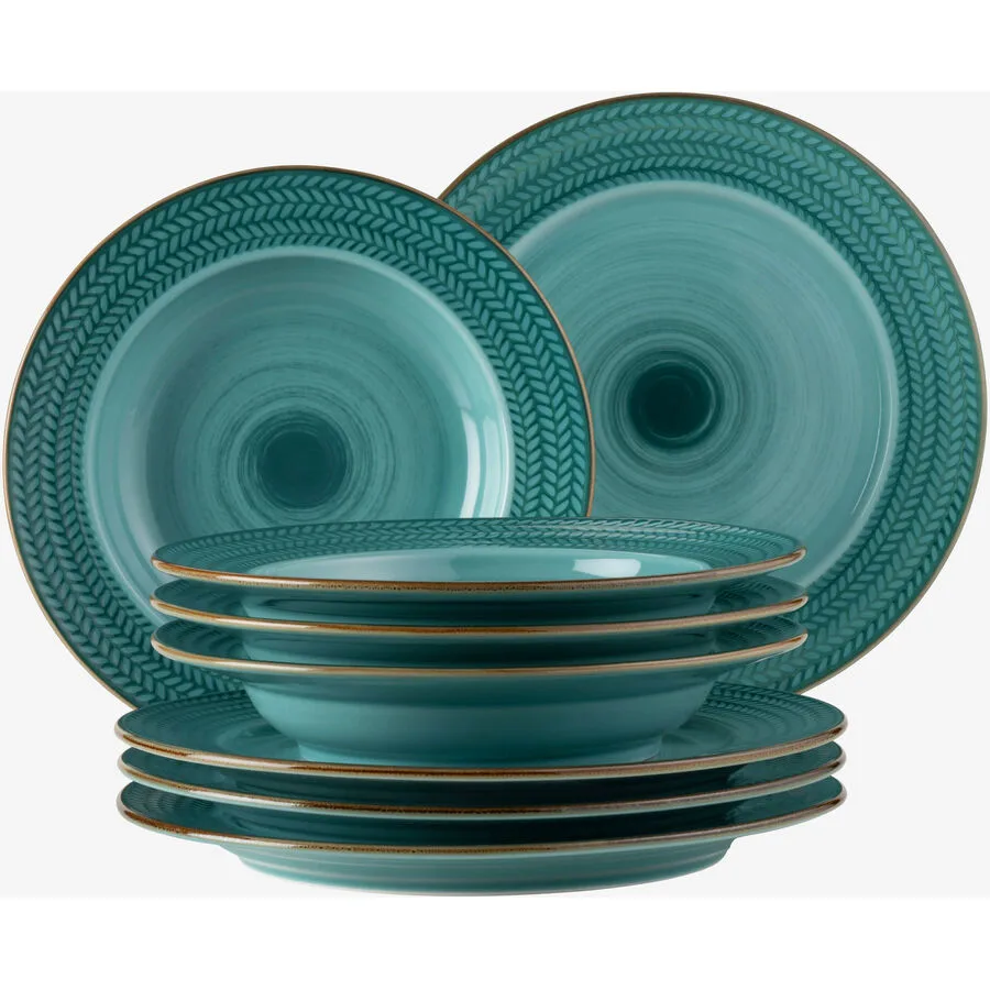 MÄSER Geschirr-Set Prospero Blau Porzellan