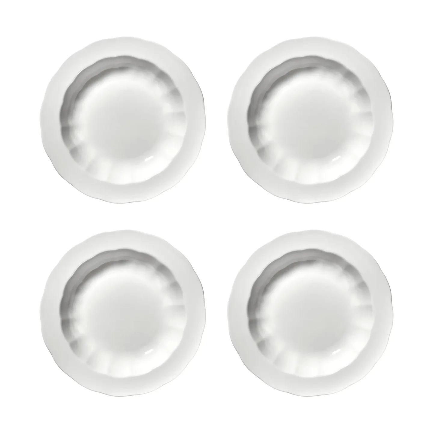 Serax Silhouette tiefer Teller S Ø21,5 cm 4er pack White
