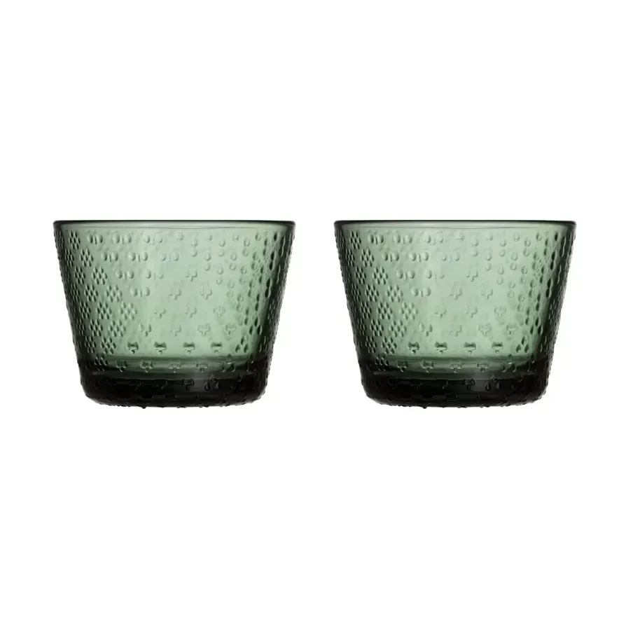 Iittala Tundra Wasserglas 16cl 2er Pack Tannengrün