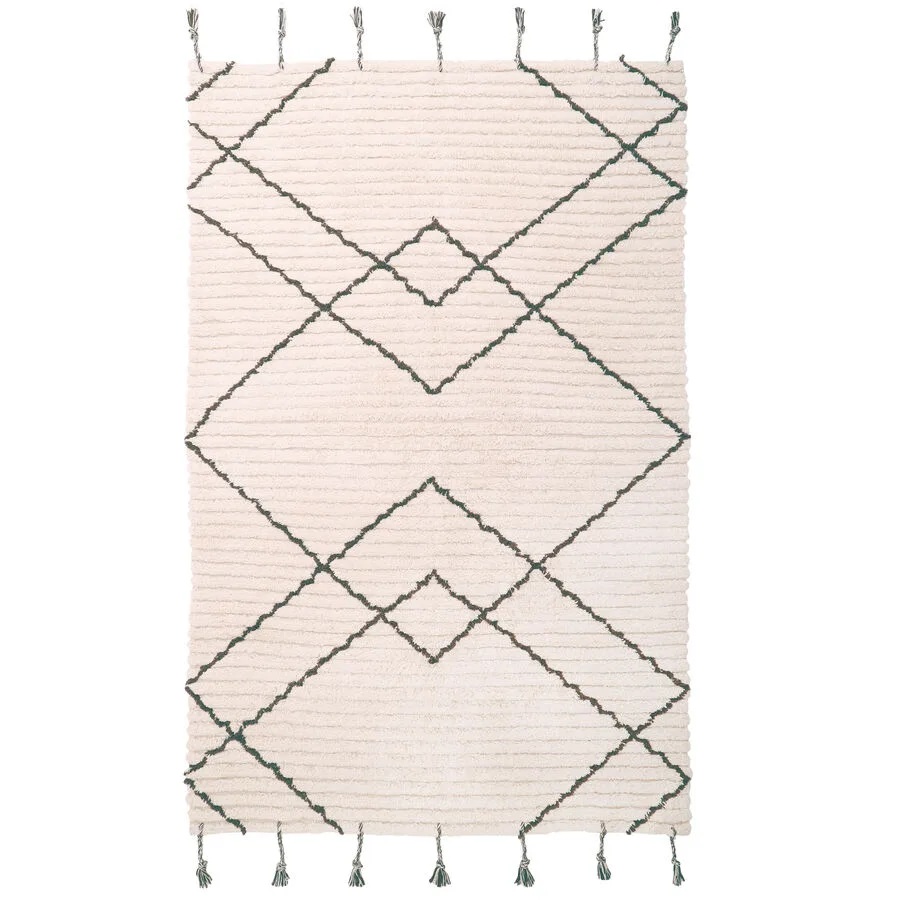 Kinderteppich Lutry Natural Baumwolle 100 x 150 cm