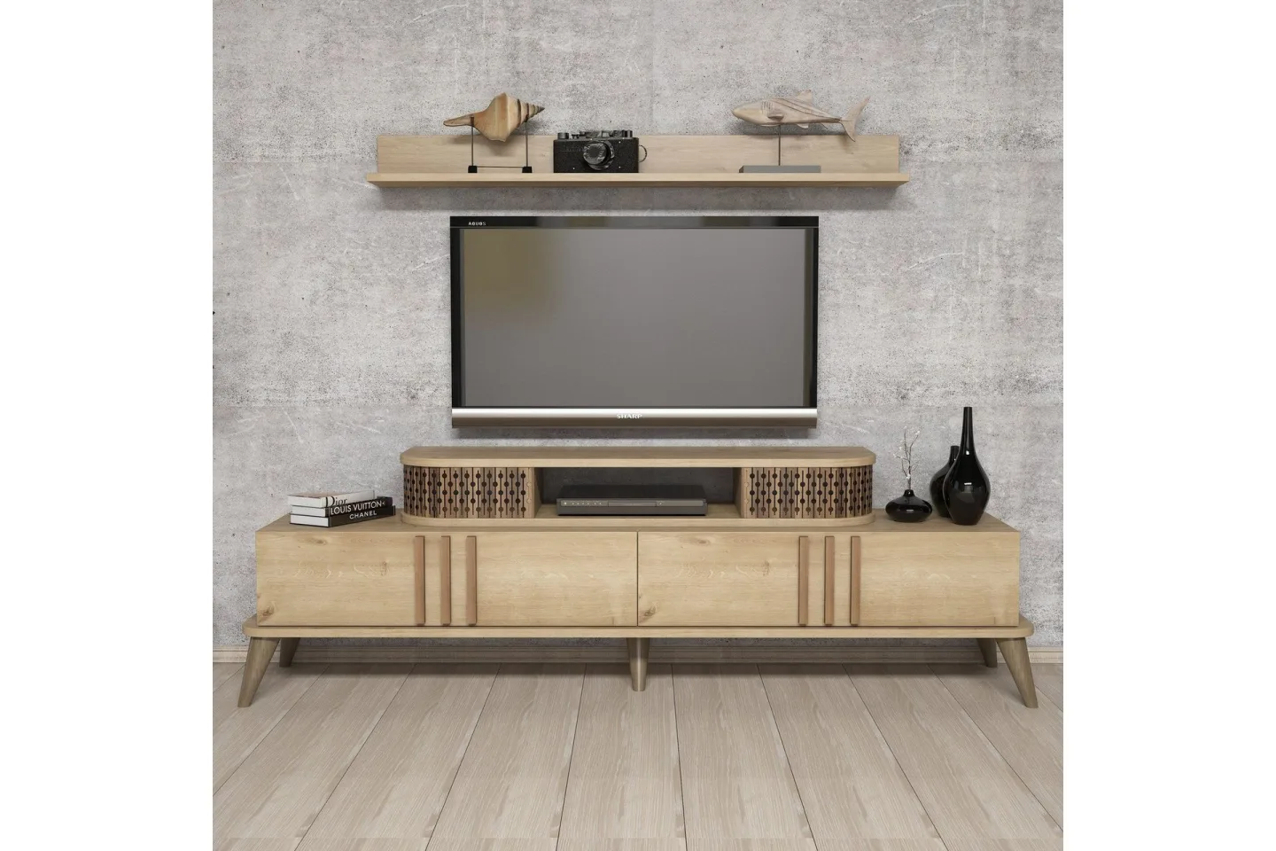 Hovdane TV-Möbelset 168 cm - Beige