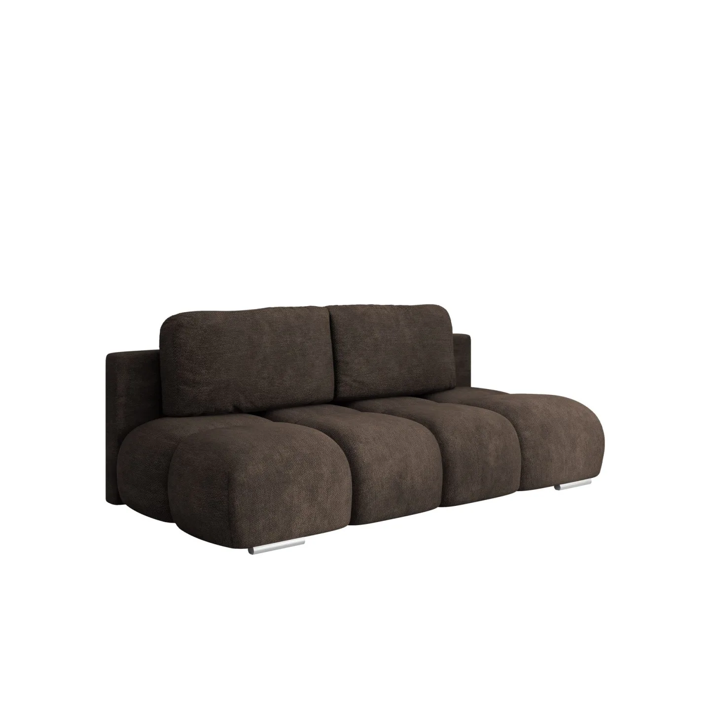 Bjorn 3-sits Bäddsoffa med förvaring - brun
