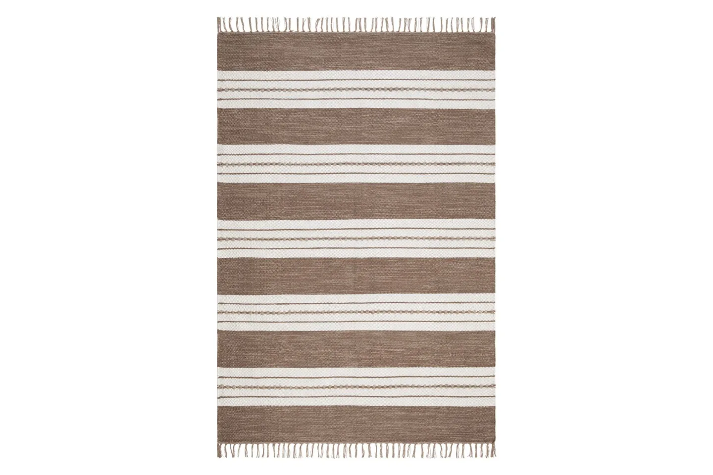 Sund Bomullsmatta 140x200 cm Rektangulär - Mörkbeige