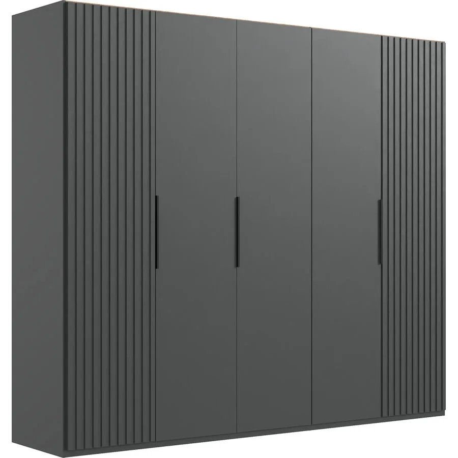 Kleiderschrank Asin graphite Holzwerkstoff B 250 cm
