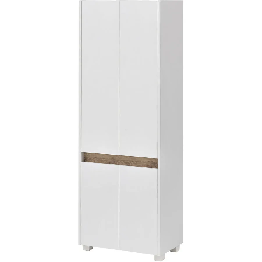 Badezimmerschrank Oreon weiss Holzwerkstoff B 56.9 T 33 cm H 164.5 cm