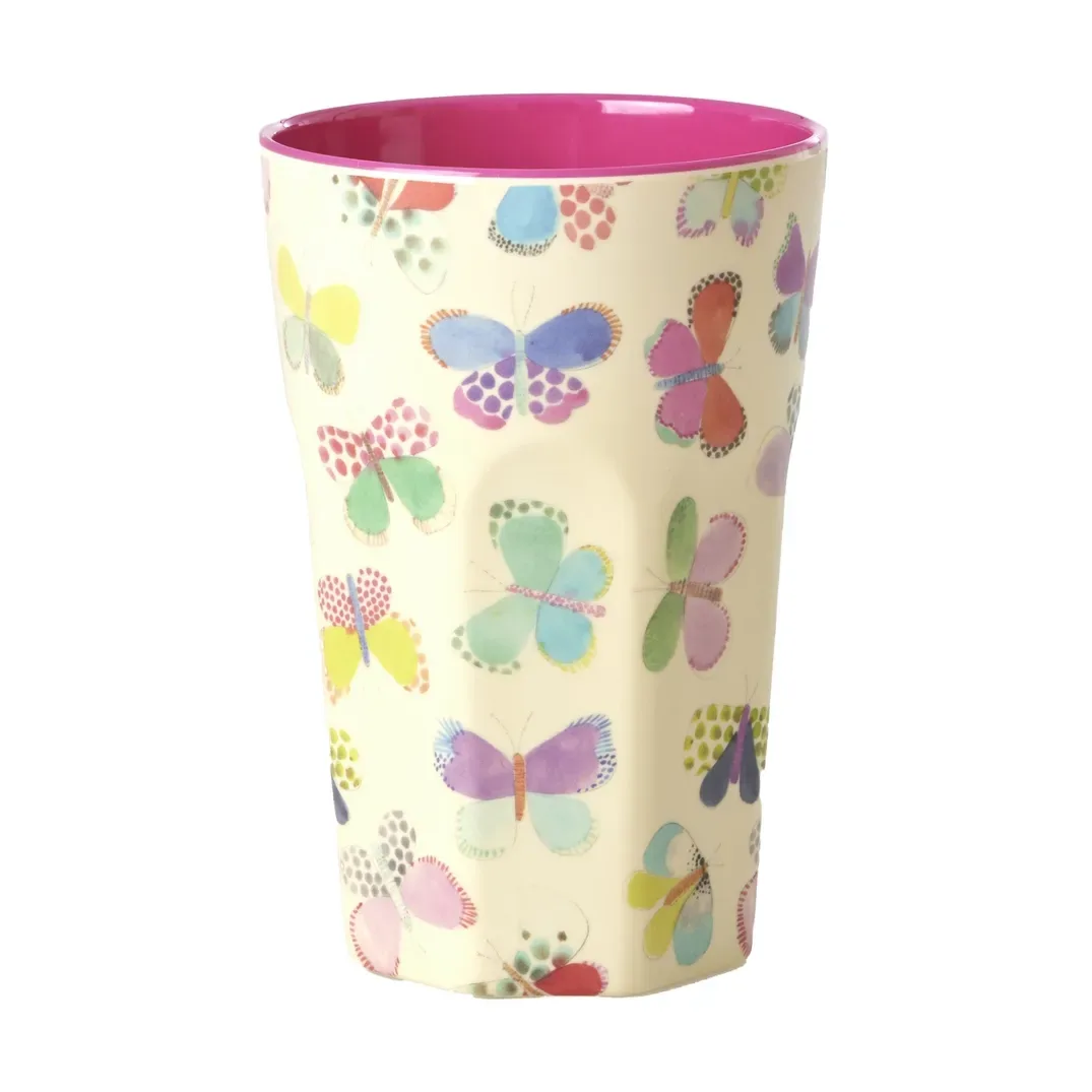 RICE Rice Melaminbecher hoch Butterfly