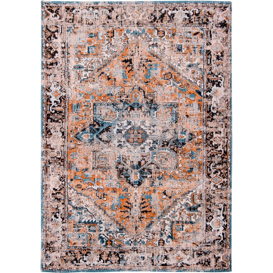 Teppich Heriz Rugs Orange Polyester 140 cm 200 cm