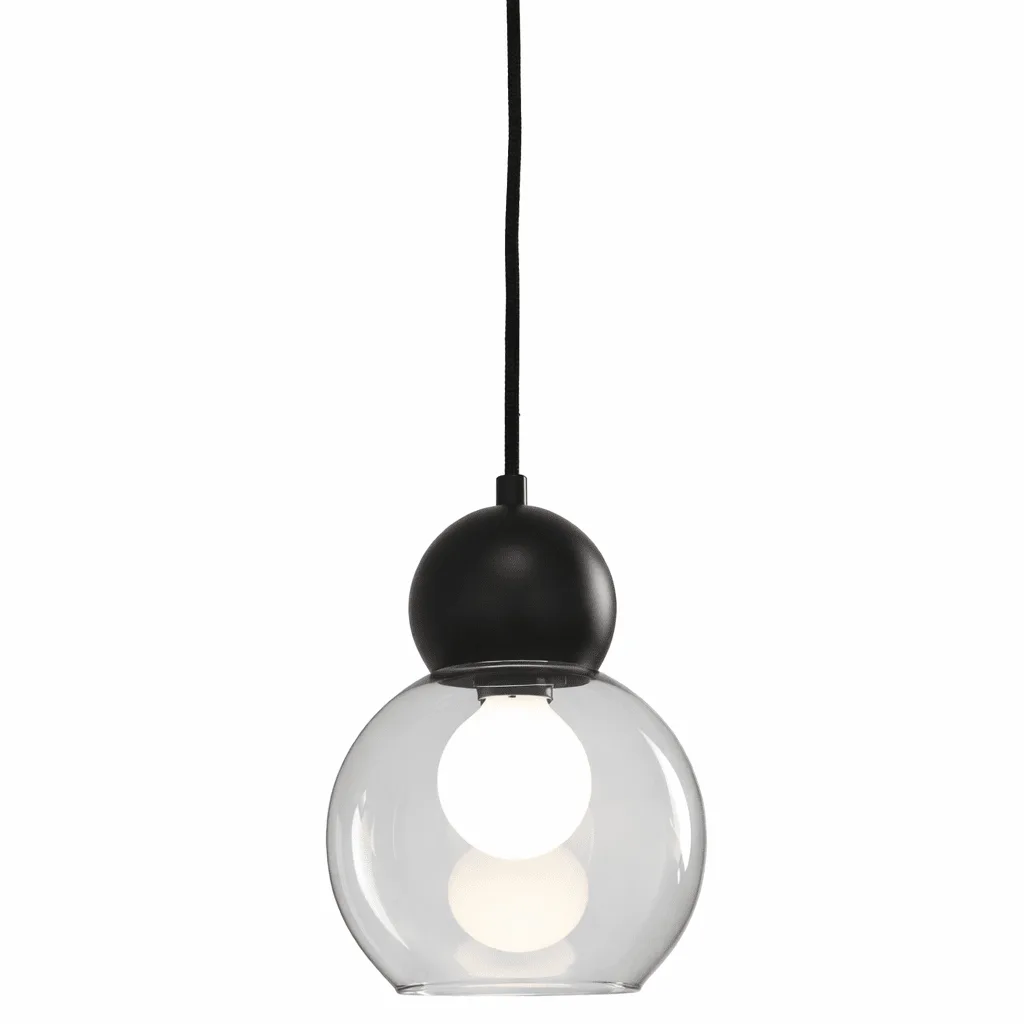 Lampan - Barba Ø15 - Fönsterlampa - Rökfärgad/svart