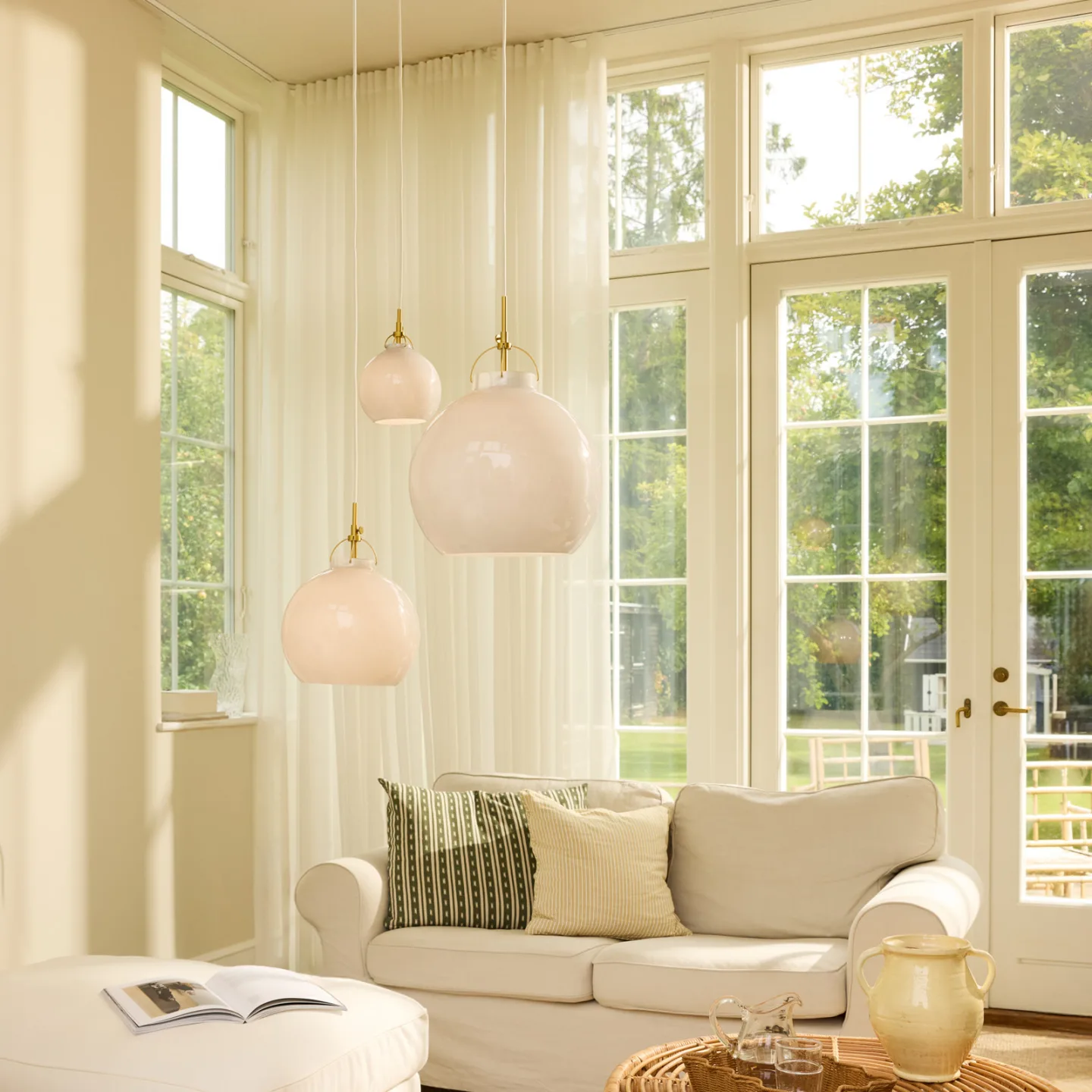 TOSCANA Hängeleuchte, grau, Ø 36 cm, Glas - Halo Design - Esszimmer - Einflammig