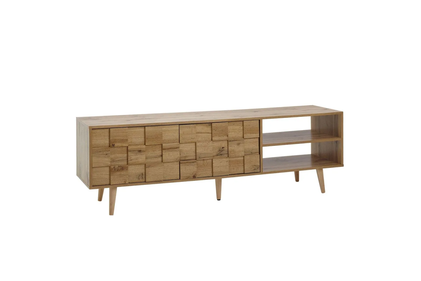 Seddik Tv-bänk 51x160 cm Rektangulär - Brun