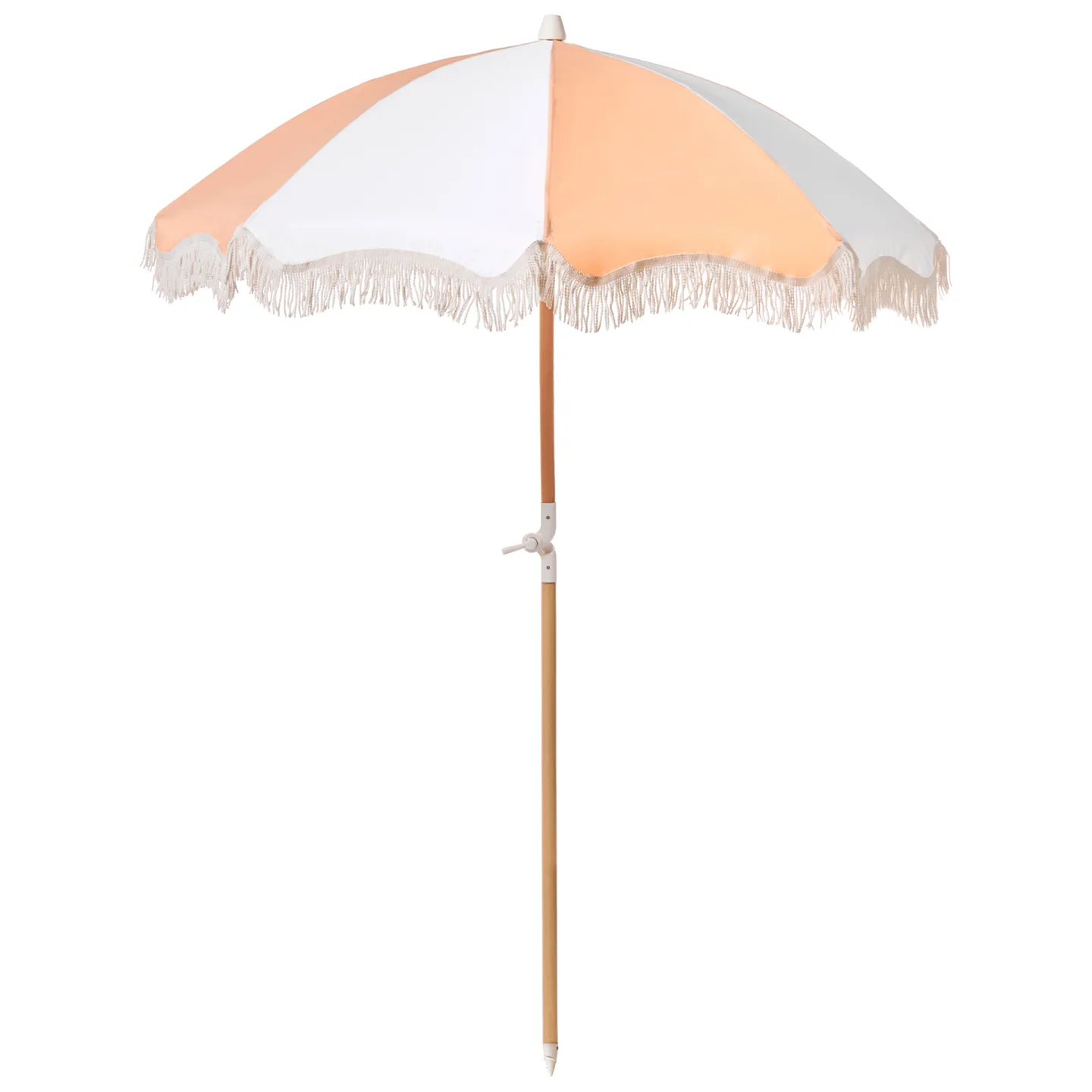 Parasoll utomhus 155 cm Mondello - vit/orange