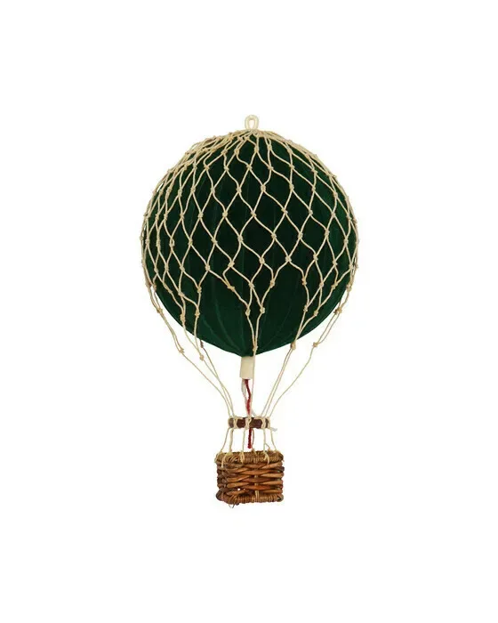 Floating The Skies Hot Air Balloon Velvet Green