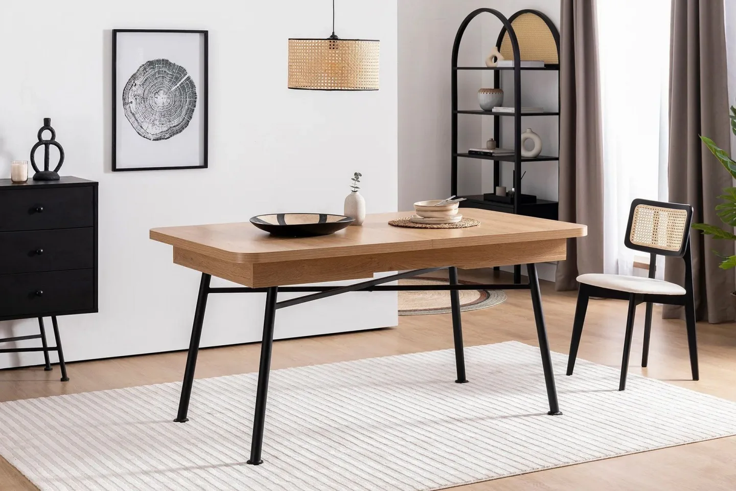Makwana Matbord 160 cm - Natural
