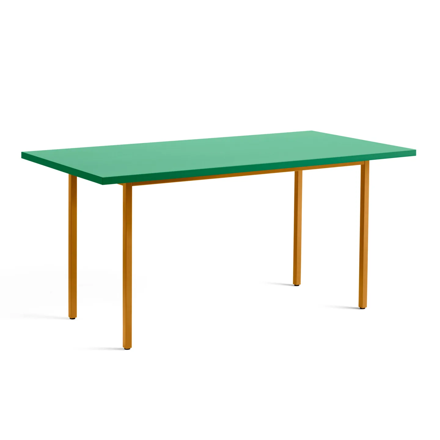 HAY - Two-Colour Table 160 Green Mint / Ochre - Matbord - Muller Van Severen - Grön,Brun - Metall