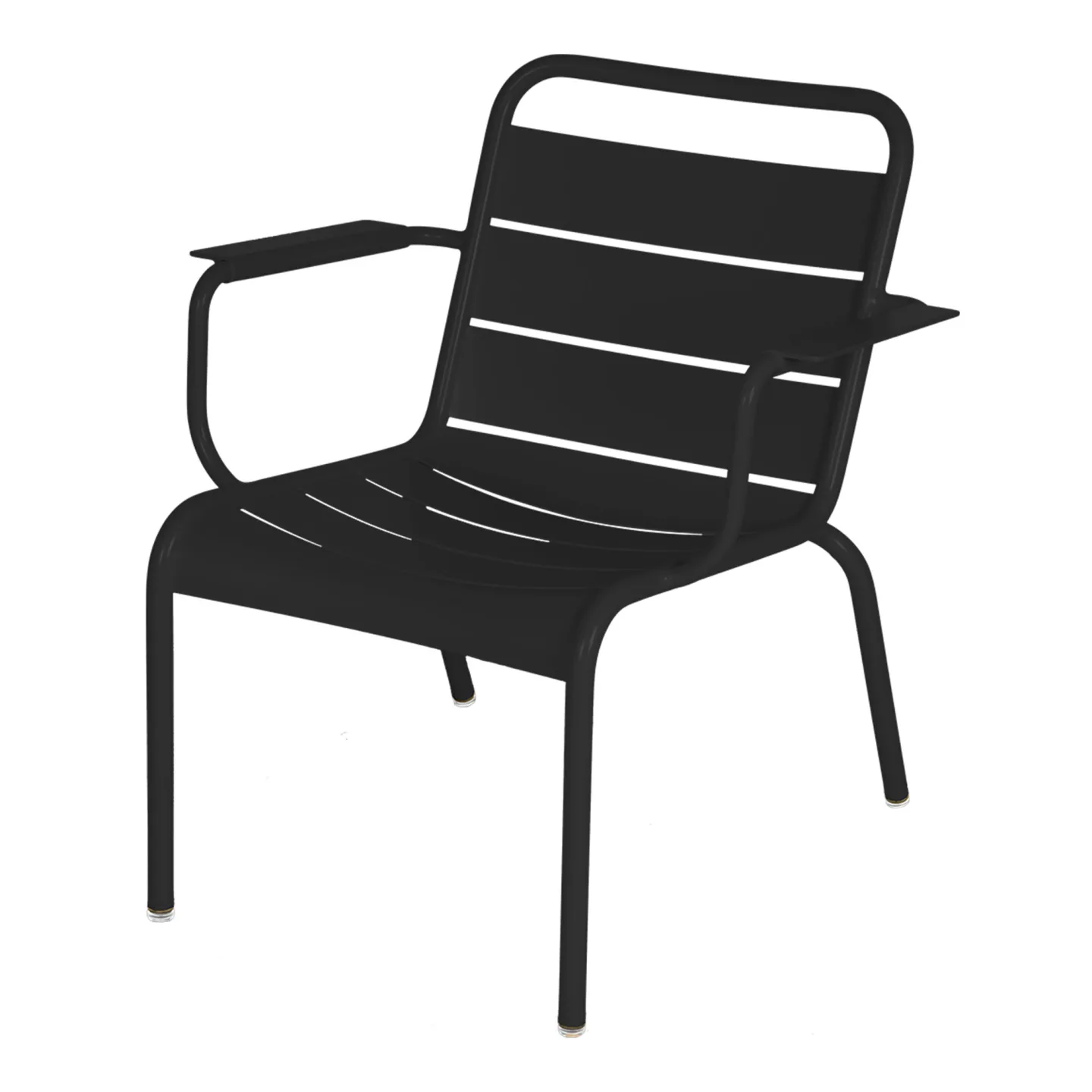 Fermob - Luxembourg Lounge Armchair Liquorice 42 - Fåtöljer utomhus - Frédéric Sofia - Svart - Metall