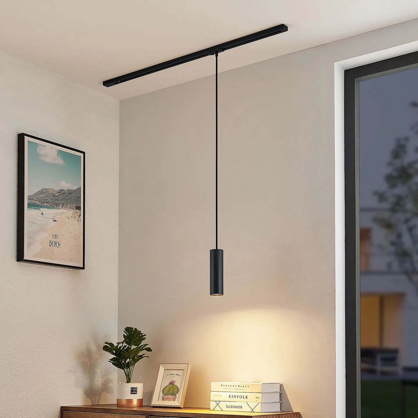 Linaro Track Pendel H20 Svart - Lindby - Stue - Moderne - Metall - Med en lyskilde