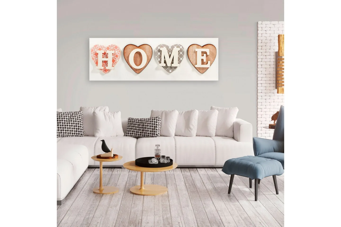 Tavla Four Hearts (1 Part) Narrow 135x45 -